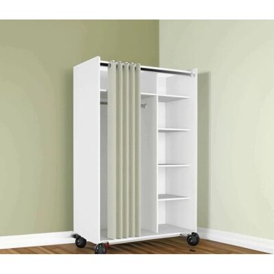 Inserto armadio con ruote - Bianco, 99.7x160x48.25 cm Inserto armadio con ruote - Bianco, 99.7x160x48.25 cm