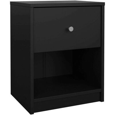 Nuit Dmora - Moderne, Noire, 37,9x48,4x30,1cm - Publicité Nuit Dmora - Moderne, Noire, 37,9x48,4x30,1cm - Publicité