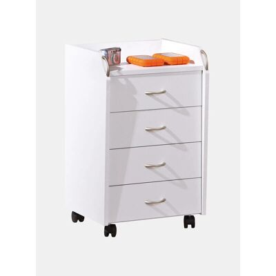 DMORA - Cassettiera con ruote - White - Drawer unit DMORA - Cassettiera con ruote - White - Drawer unit