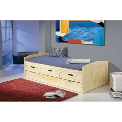 Letto DMORA con Secondo Letto Estraibile e Cassetti - Letto Letto DMORA con Secondo Letto Estraibile e Cassetti - Letto