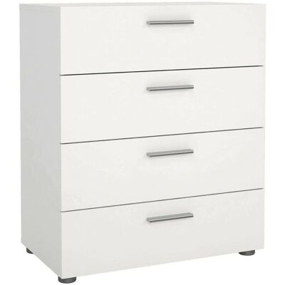 Dmora Cassetto bianco a 4 cassetti - Cassettiera Dmora Cassetto bianco a 4 cassetti - Cassettiera