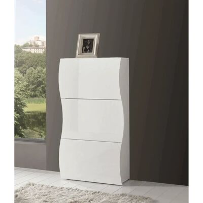 Dmora Zapatero Moderno Blanco - 3 Puertas 71x27x122cm Dmora Zapatero Moderno Blanco - 3 Puertas 71x27x122cm