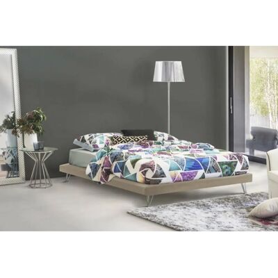 Talamo Italia - Letto Isabella - Tessuto con piedi - Per materasso 160x190 cm Talamo Italia - Letto Isabella - Tessuto con piedi - Per materasso 160x190 cm