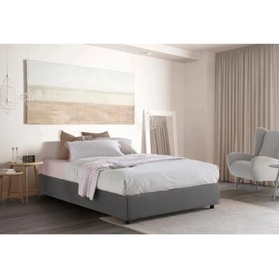 Cama de almacenaje Arianna de Talamo Italia - Tapizado en tela Cama de almacenaje Arianna de Talamo Italia - Tapizado en tela