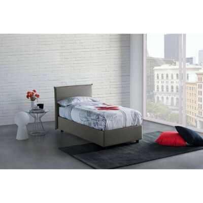 Letto DMORA Chelsea - Contenitore, Rivestimento Tessuto, 90x190 cm Letto DMORA Chelsea - Contenitore, Rivestimento Tessuto, 90x190 cm
