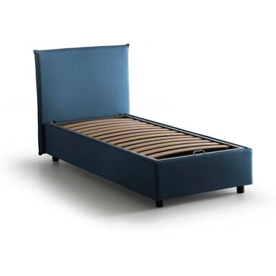 Cama con Almacenamiento TALAMO ITALIA Cira - Hecho en Italia - 90x200 - Azul Cama con Almacenamiento TALAMO ITALIA Cira - Hecho en Italia - 90x200 - Azul