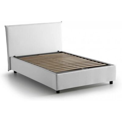 Letto Talamo Italia con Contenitore - Bianco - Letto Doppio Francese Letto Talamo Italia con Contenitore - Bianco - Letto Doppio Francese