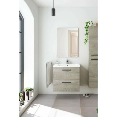 Dmora Fontana Badezimmer Schrank - 2 Schubladen, Wandmontage, 60x45cm Dmora Fontana Badezimmer Schrank - 2 Schubladen, Wandmontage, 60x45cm