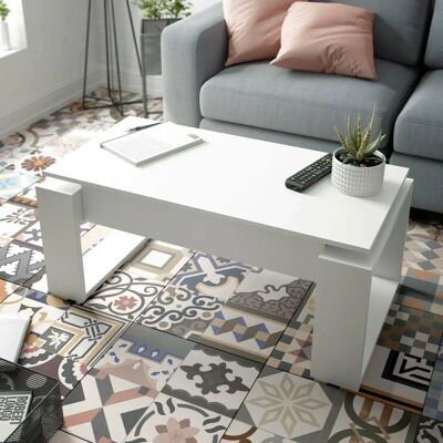 Mesa de centro DMORA Flint con tapa elevable - Mueble de sala Mesa de centro DMORA Flint con tapa elevable - Mueble de sala