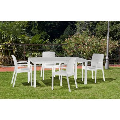 Conjunto de Sillas de Jardín Viterbo DMORA - Sillas apilables para patio Conjunto de Sillas de Jardín Viterbo DMORA - Sillas apilables para patio