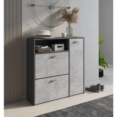 DMORA Armoire à Chaussures Moderne 91x27x94cm - Italie - Publicité DMORA Armoire à Chaussures Moderne 91x27x94cm - Italie - Publicité