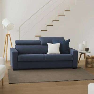 TALAMO ITALIA Divano letto Agrippina - 2 posti, blu, testa regolabile, Italia TALAMO ITALIA Divano letto Agrippina - 2 posti, blu, testa regolabile, Italia