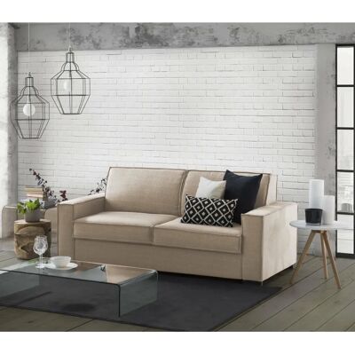 Sofà 2 posti Talamo Italia Adriana - Tessuto, Beige Sofà 2 posti Talamo Italia Adriana - Tessuto, Beige