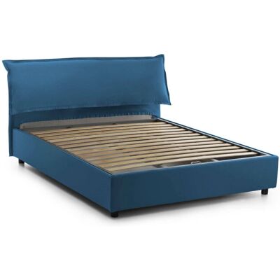 Cama Azul Moderna con Almacenamiento TALAMO ITALIA - Hecho en Italia Cama Azul Moderna con Almacenamiento TALAMO ITALIA - Hecho en Italia