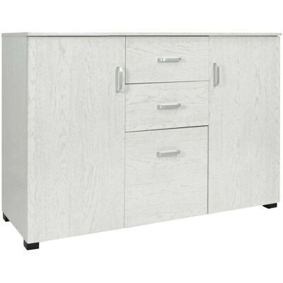 DMORA Aparador moderno con 3 puertas y 2 cajones - Mueble DMORA Aparador moderno con 3 puertas y 2 cajones - Mueble