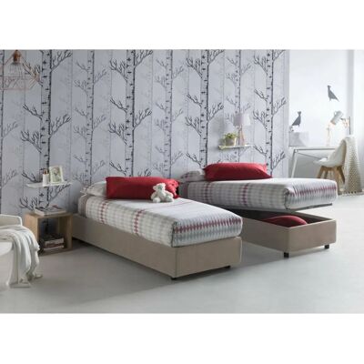 Cama con Almacenamiento Talamo Italia - Tela, 80x200 cm Cama con Almacenamiento Talamo Italia - Tela, 80x200 cm