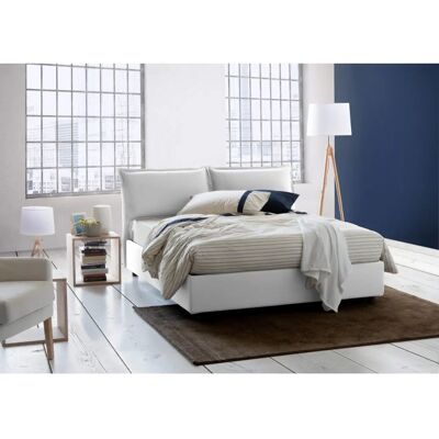 Cama Doble Silvia de Talamo Italia - Cama con almacenaje tapizada en tela - Hecho en Italia Cama Doble Silvia de Talamo Italia - Cama con almacenaje tapizada en tela - Hecho en Italia
