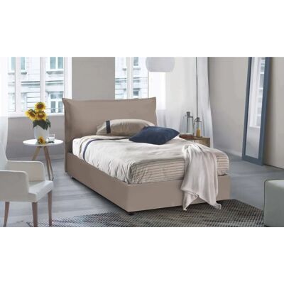 Cama Queen Letizia de Eco Cuero - Almacenamiento y Colchón Cama Queen Letizia de Eco Cuero - Almacenamiento y Colchón
