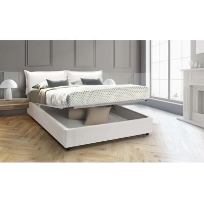 Talamo Italia Michela Doppelbett mit Stauraum - Kunstleder - 140x190 cm Talamo Italia Michela Doppelbett mit Stauraum - Kunstleder - 140x190 cm