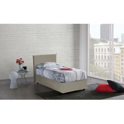 Talamo Italia Einzelbett Cassandra - Italienisches Bett mit Eco-Leder-Bezug Talamo Italia Einzelbett Cassandra - Italienisches Bett mit Eco-Leder-Bezug