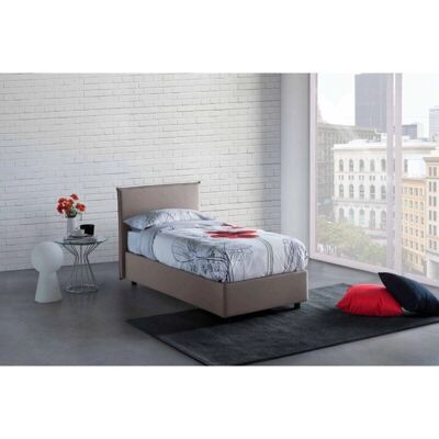 Cama con almacenamiento Talamo Italia - 90x190cm, Tórtola Cama con almacenamiento Talamo Italia - 90x190cm, Tórtola