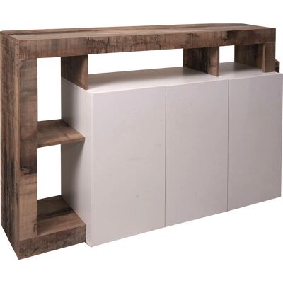 Credenza Moderna DMORA con 3 Ante e Scaffali - Credenza Credenza Moderna DMORA con 3 Ante e Scaffali - Credenza