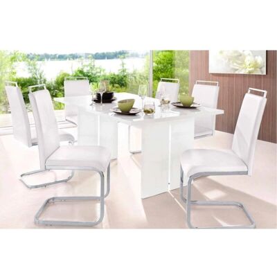 Tavolo da pranzo rettangolare moderno DMORA - Made in Italy - Per 6 persone Tavolo da pranzo rettangolare moderno DMORA - Made in Italy - Per 6 persone