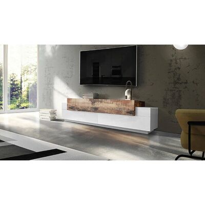 DMORA Mueble TV italiano moderno - 3 puertas 200x45h52 DMORA Mueble TV italiano moderno - 3 puertas 200x45h52