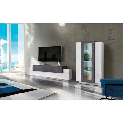 DMORA Sistema de Pared Modular Blanco con Luz LED DMORA Sistema de Pared Modular Blanco con Luz LED