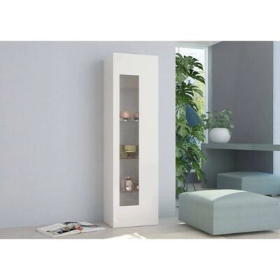 Vitrina de Cristal Blanco DMORA - 45x34x162cm Vitrina de Cristal Blanco DMORA - 45x34x162cm