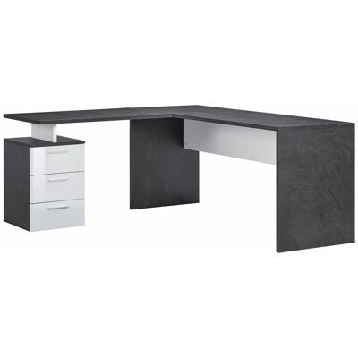 Dmora Bureau d'Angle - Mobilier de Bureau Moderne Italien - Publicité Dmora Bureau d'Angle - Mobilier de Bureau Moderne Italien - Publicité