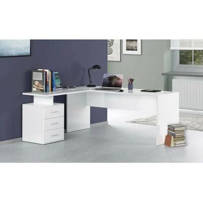 DMORA Scrivania ad Angolo - Tavolo Minimalista Italiano per Computer DMORA Scrivania ad Angolo - Tavolo Minimalista Italiano per Computer