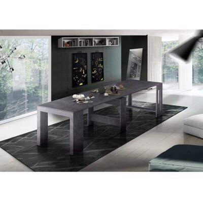 DMORA Table à Manger Moderne Extensible - 12 Places - Italie - Publicité DMORA Table à Manger Moderne Extensible - 12 Places - Italie - Publicité