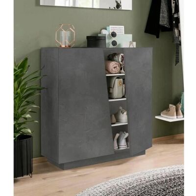DMORA Armoire à Chaussures - Moderne, 2 Portes, Made in Italy - Publicité DMORA Armoire à Chaussures - Moderne, 2 Portes, Made in Italy - Publicité