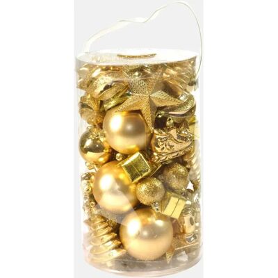 DMORA Set di 50 Decorazioni Natalizie - Ornamenti Multi-Forma DMORA Set di 50 Decorazioni Natalizie - Ornamenti Multi-Forma