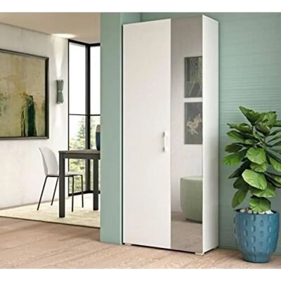 Scarpiere Tarassaco di DMORA - Moderna, 6 ripiani, porta con specchio Scarpiere Tarassaco di DMORA - Moderna, 6 ripiani, porta con specchio