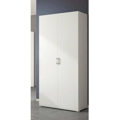 DMORA Alisso Weiß Mehrzweckschrank - 2 Türen - 90x45x195 cm DMORA Alisso Weiß Mehrzweckschrank - 2 Türen - 90x45x195 cm