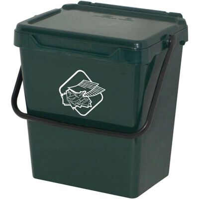 DMORA - Contenedor de basura verde 30L - Reciclaje DMORA - Contenedor de basura verde 30L - Reciclaje