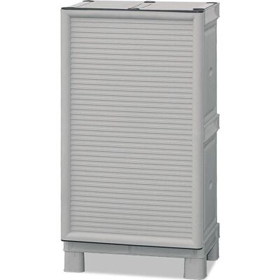 Armadio da stoccaggio grigio DMORA - Resistente alle intemperie, Made in Italy Armadio da stoccaggio grigio DMORA - Resistente alle intemperie, Made in Italy
