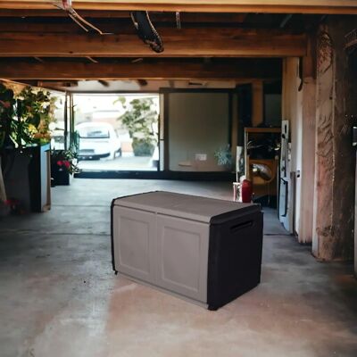 Dmora Contenitore multiuso grigio 96x53h57 cm - Made in Italy Dmora Contenitore multiuso grigio 96x53h57 cm - Made in Italy