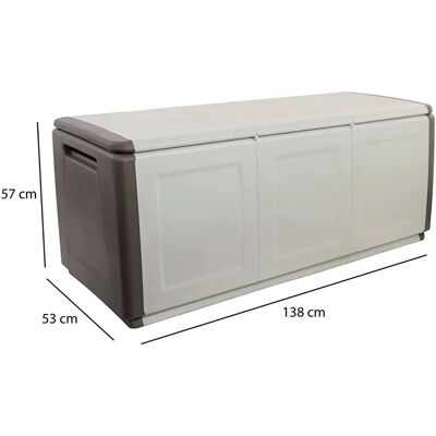 Contenitore Multiuso in Polipropilene Grigio Chiaro - 138x53h57 cm - Dmora Contenitore Multiuso in Polipropilene Grigio Chiaro - 138x53h57 cm - Dmora
