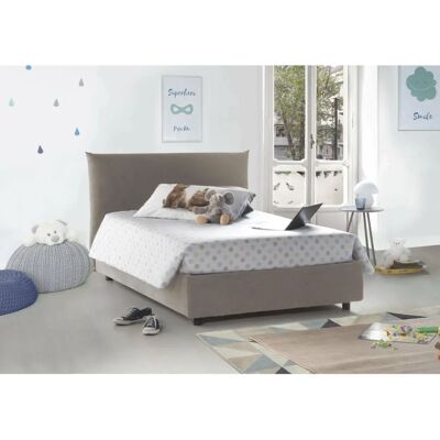 Talamo Italia Doppelbett Creta - Stoffbezug, 120x190 cm, Taube Talamo Italia Doppelbett Creta - Stoffbezug, 120x190 cm, Taube