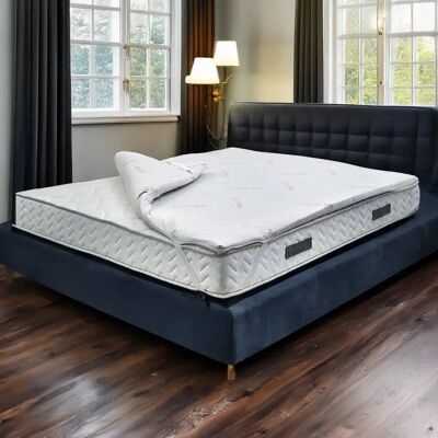 TALAMO ITALIA Memory-Schaum-Matratzentopper - Hypoallergen, Atmungsaktiv, 80x200cm TALAMO ITALIA Memory-Schaum-Matratzentopper - Hypoallergen, Atmungsaktiv, 80x200cm