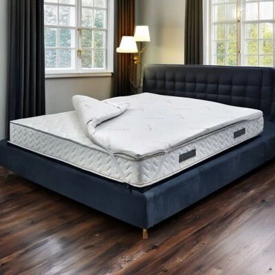 TALAMO ITALIA Memory Foam Topper - 90x190cm - Supporto Ortopedico TALAMO ITALIA Memory Foam Topper - 90x190cm - Supporto Ortopedico
