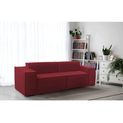TALAMO ITALIA Sofá Modular Paola - 2 Plazas, Rojo, Diseño Italiano TALAMO ITALIA Sofá Modular Paola - 2 Plazas, Rojo, Diseño Italiano