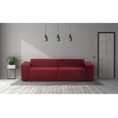 TALAMO ITALIA Sofa Simona - Modulares 3-Sitzer in Rot - Couch TALAMO ITALIA Sofa Simona - Modulares 3-Sitzer in Rot - Couch