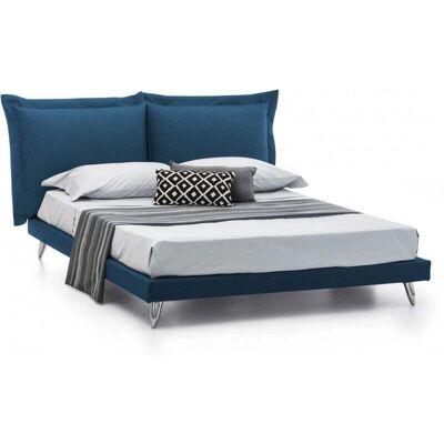 TALAMO ITALIA Dgiraud - Feste Stoffbett - 160x190cm - Blau TALAMO ITALIA Dgiraud - Feste Stoffbett - 160x190cm - Blau