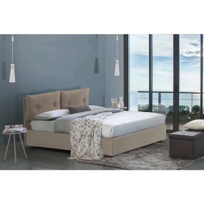 Cama DMORA con cajón de almacenamiento - Ecopiel, Hecho en Italia, 120x190 Cama DMORA con cajón de almacenamiento - Ecopiel, Hecho en Italia, 120x190