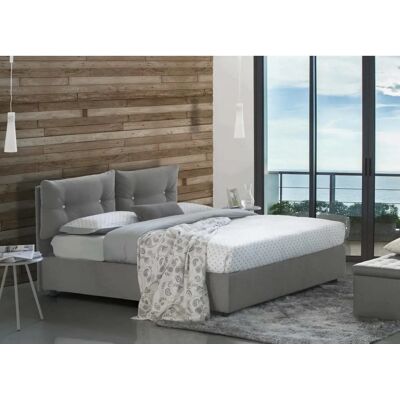TALAMO ITALIA Cama de almacenamiento gris - Cama TALAMO ITALIA Cama de almacenamiento gris - Cama