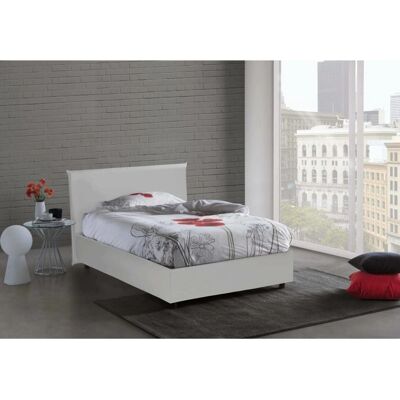 TALAMO ITALIA - Bett mit 120x190 cm Matratze - Eco-Leder Stauraum TALAMO ITALIA - Bett mit 120x190 cm Matratze - Eco-Leder Stauraum
